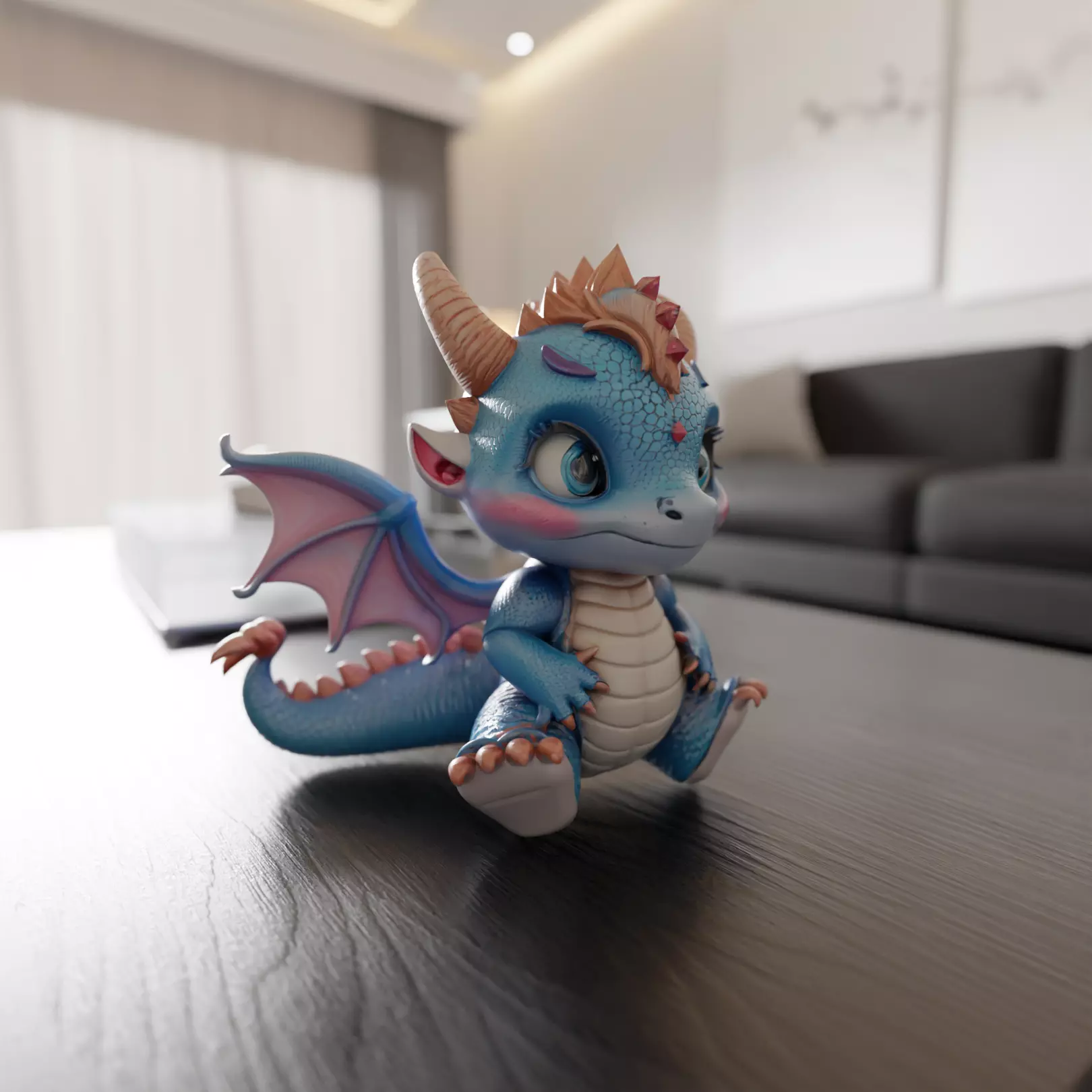 baby dragon 3D print model_0