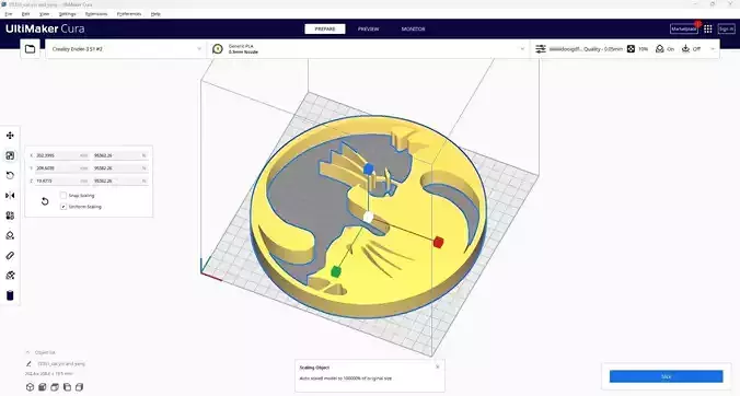 cat yin and yang 2 stl