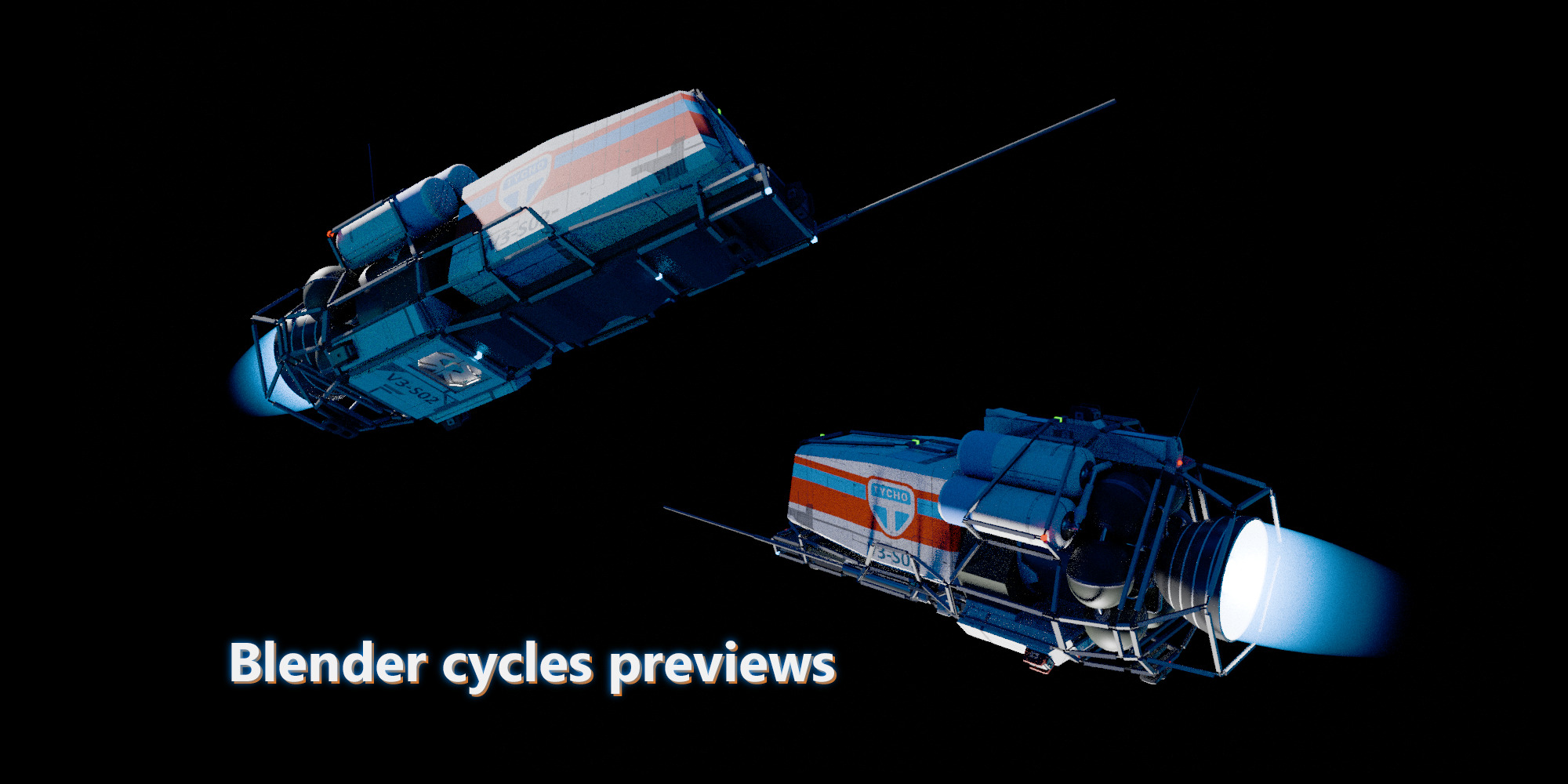 Space Shuttle Model Low-poly 3D model_1