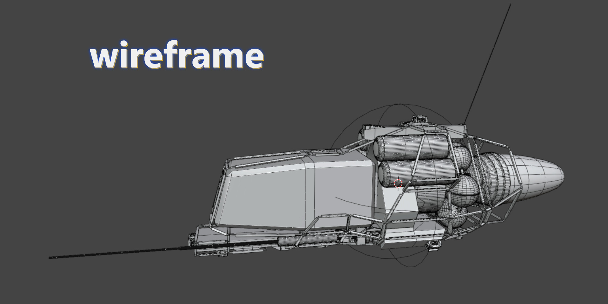 Space Shuttle Model Low-poly 3D model_5
