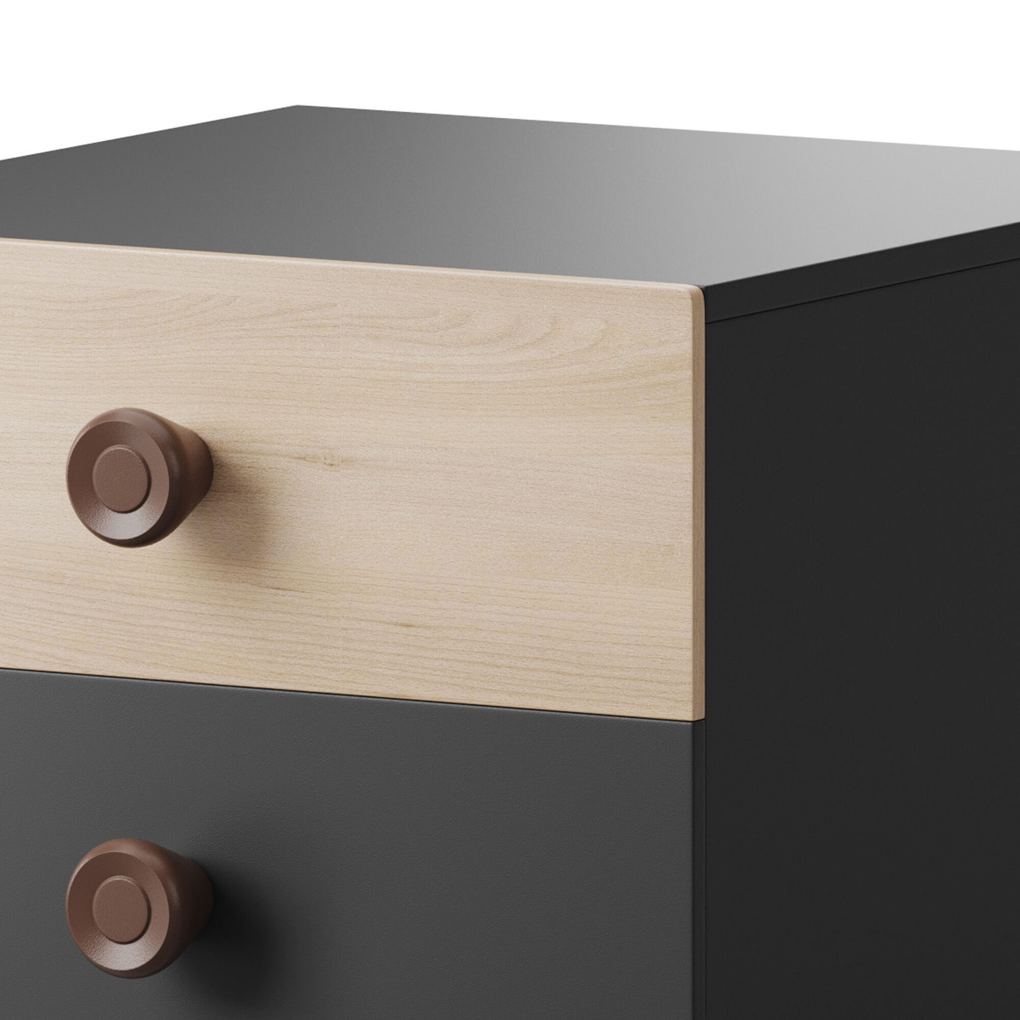 Bedside Table with a Door 3D model_7