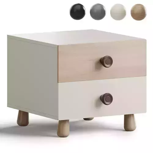 Bedside Table with a Door