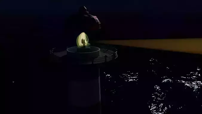 Lighthouse 3D model Low-poly 3D model
