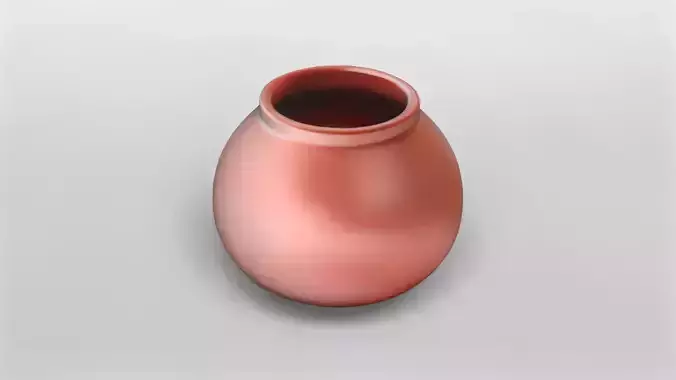 Realistic Terracotta Pot 3D Model