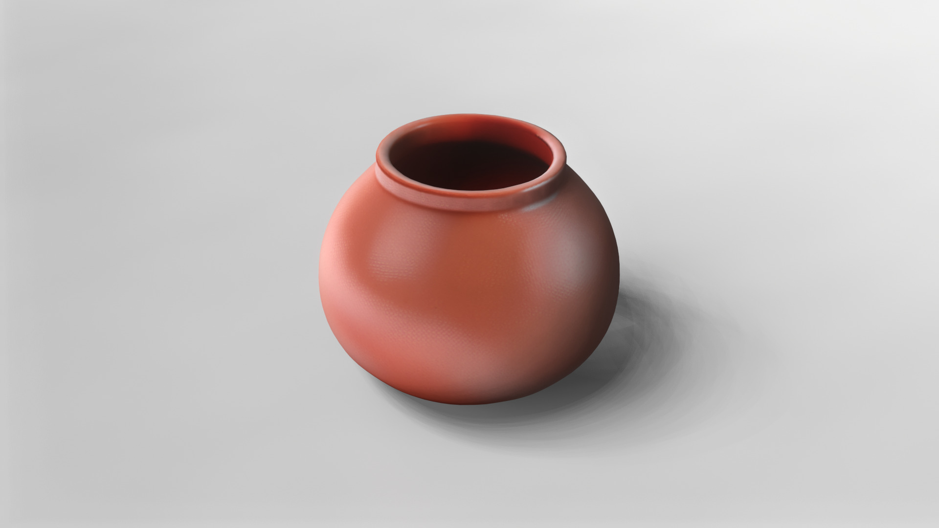 Realistic Terracotta Pot 3D Model 3D model_1