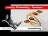 Marquise Gemstone Ring 3D print model_1