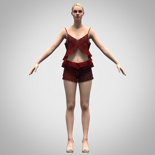NIGHTWEAR SET Low-poly 3D model