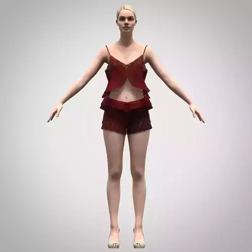 NIGHTWEAR SET Low-poly 3D model