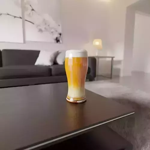 glass of beer  3D print model