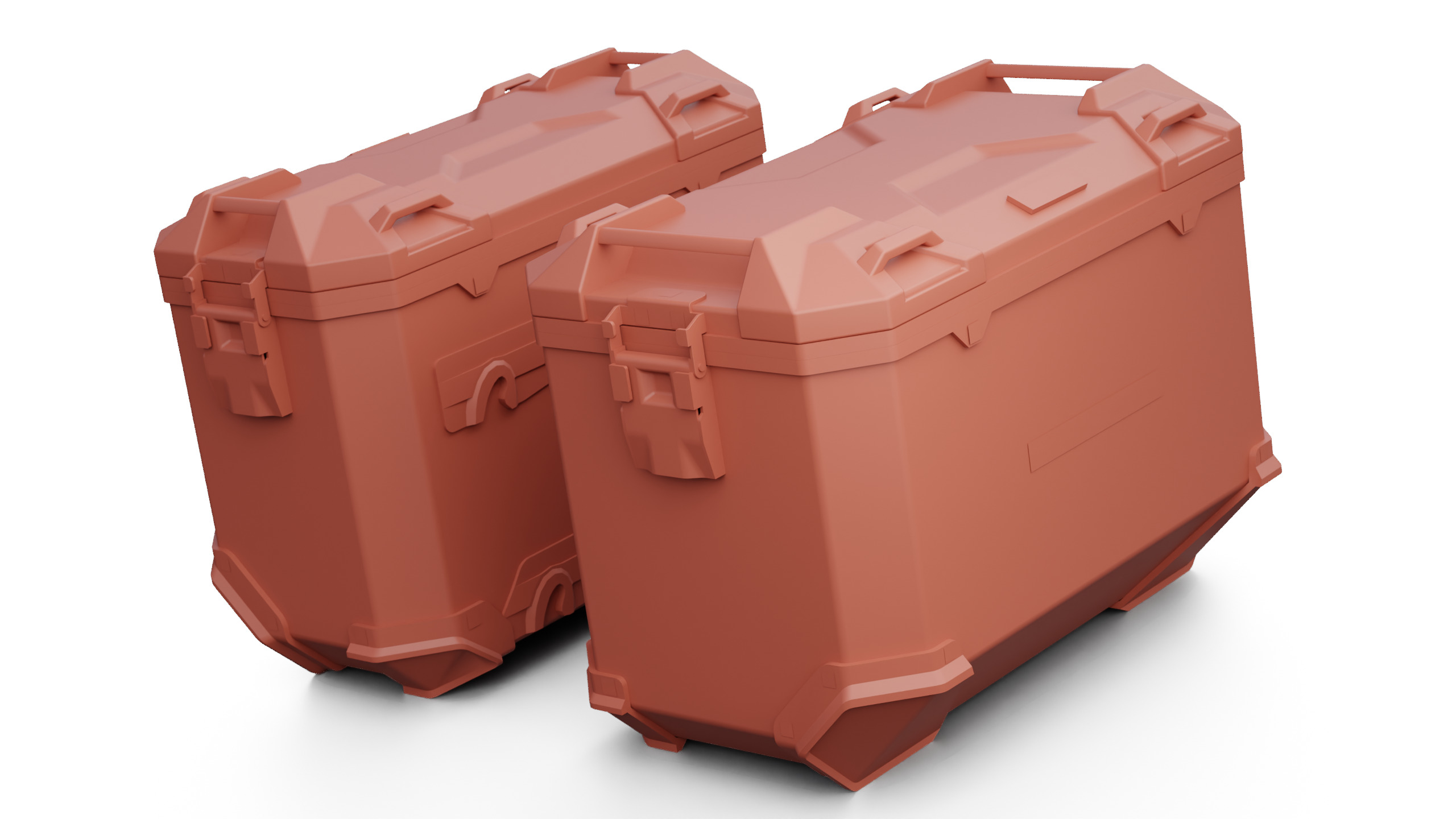 SW-Motech pannier case Low-poly 3D model_9