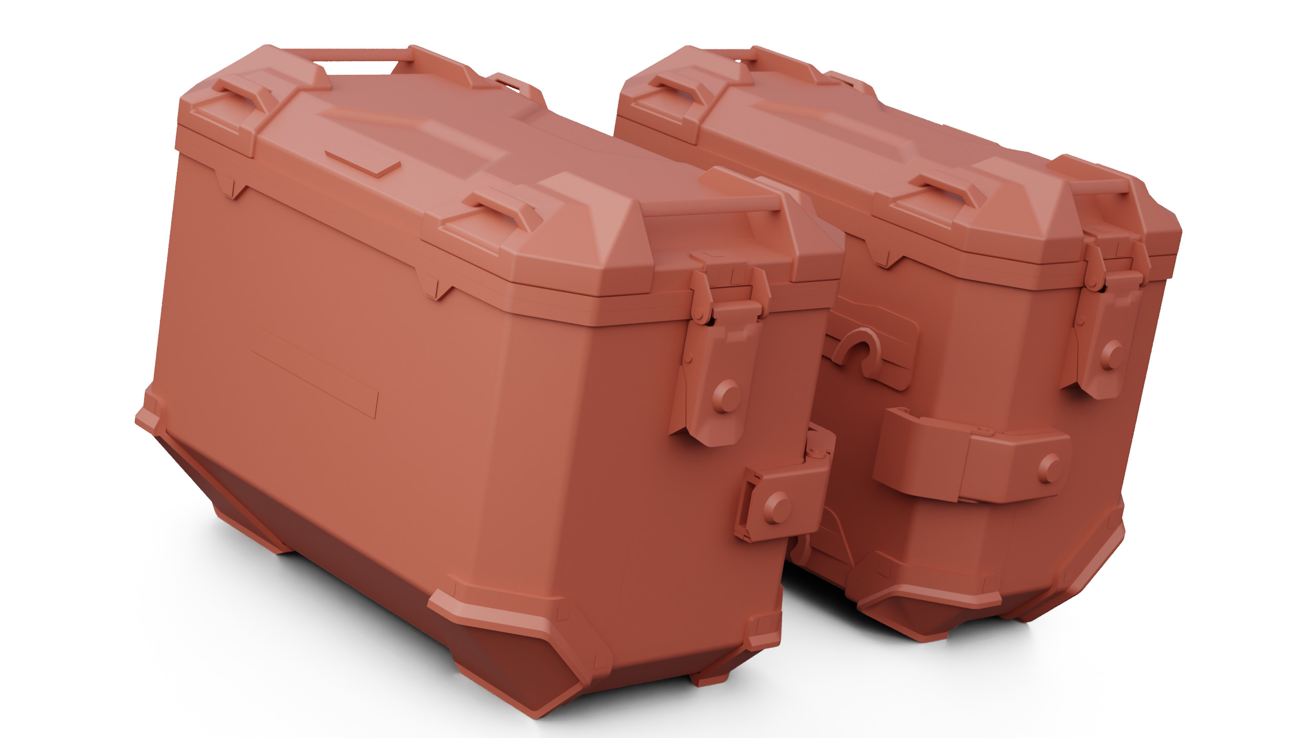 SW-Motech pannier case Low-poly 3D model_13