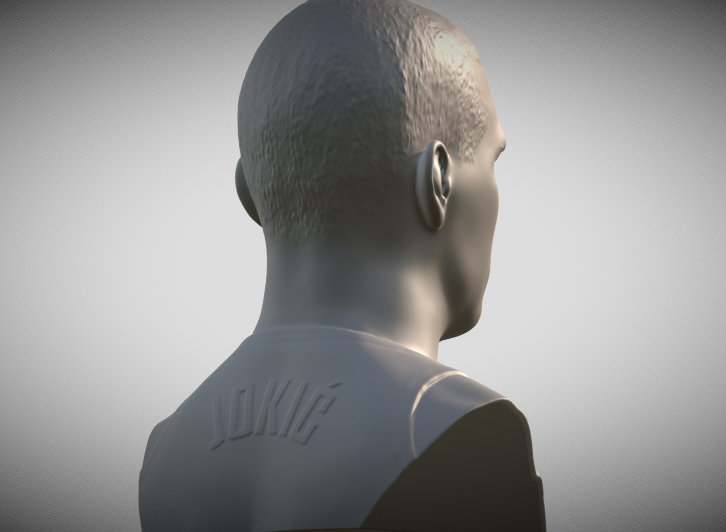 Nikola Jokic bust 3D print model_5