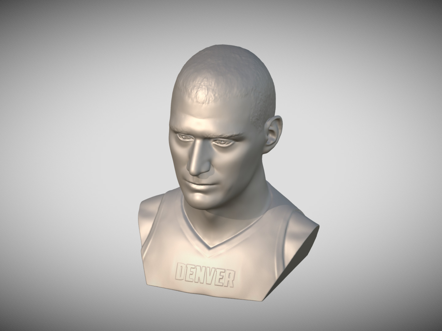 Nikola Jokic bust 3D print model_12