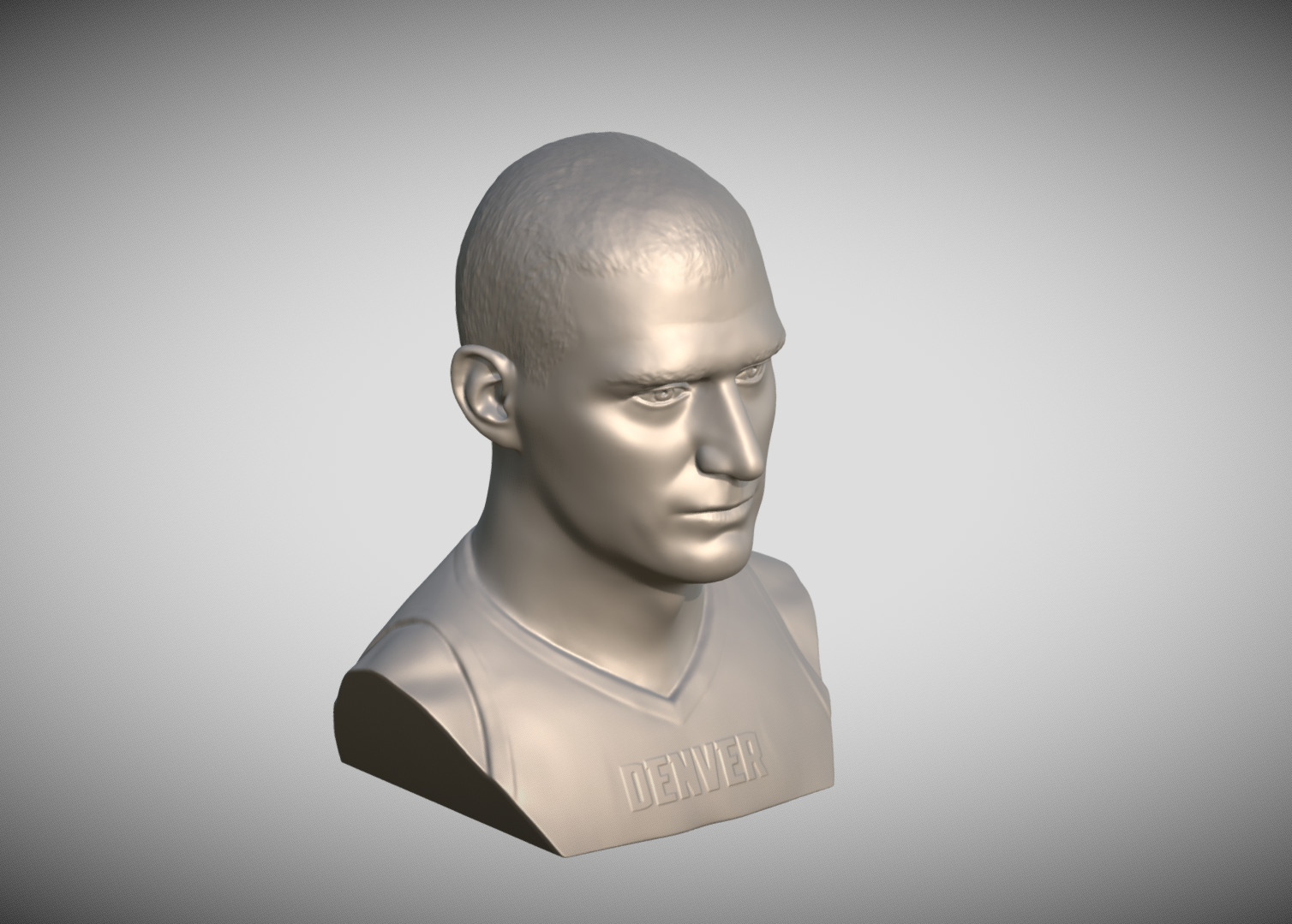 Nikola Jokic bust 3D print model_13