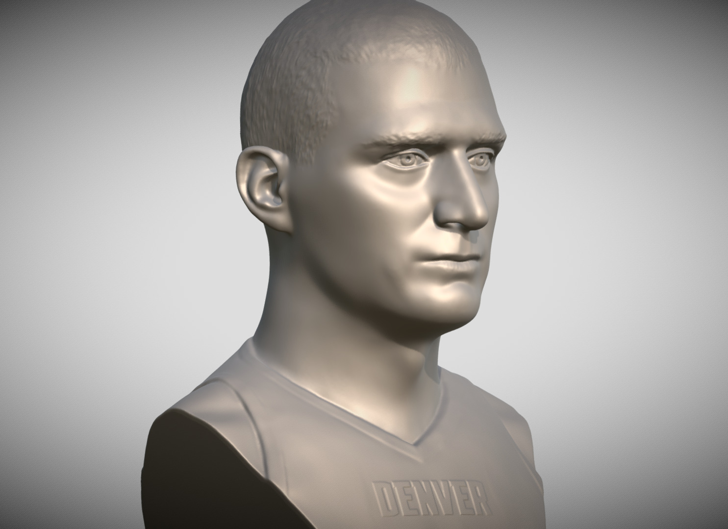 Nikola Jokic bust 3D print model_7
