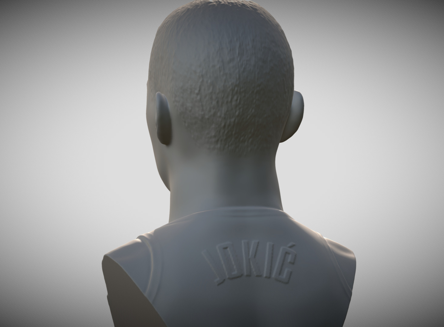 Nikola Jokic bust 3D print model_4