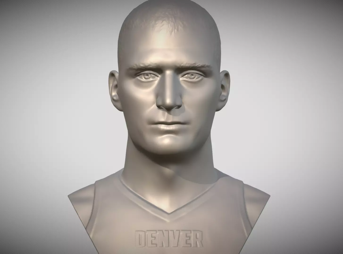 Nikola Jokic bust 3D print model_0
