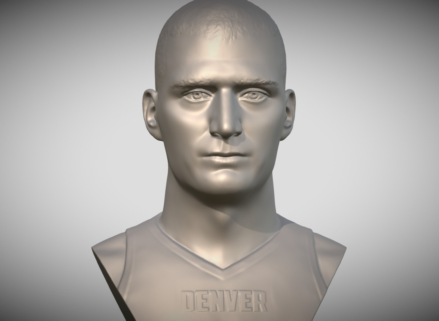 Nikola Jokic bust 3D print model_9