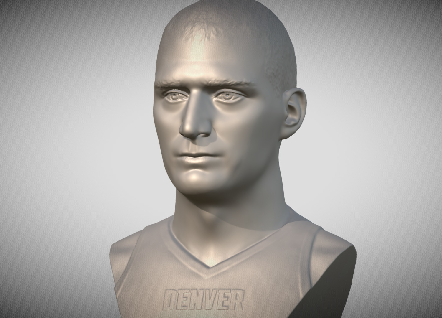 Nikola Jokic bust 3D print model_1