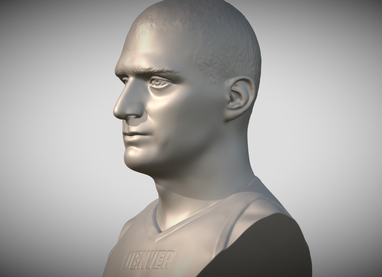 Nikola Jokic bust 3D print model_2
