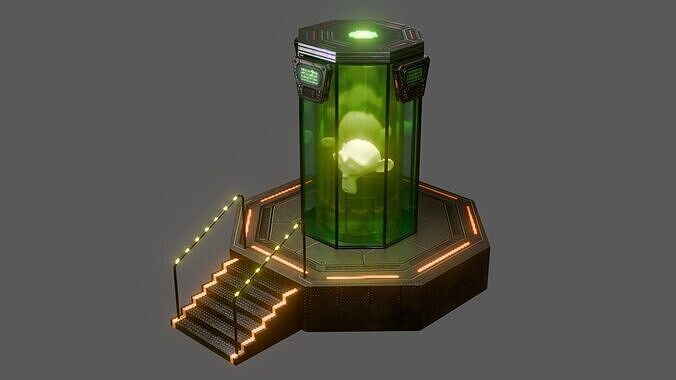 Sci-Fi Containment Chamber 3D model