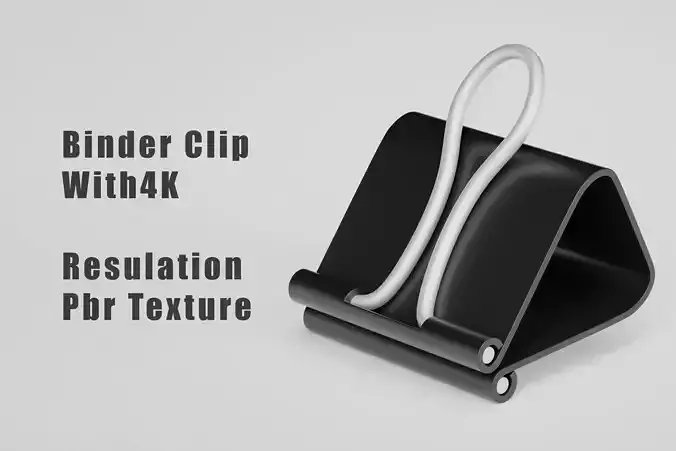 Binder Clip 3d Model 