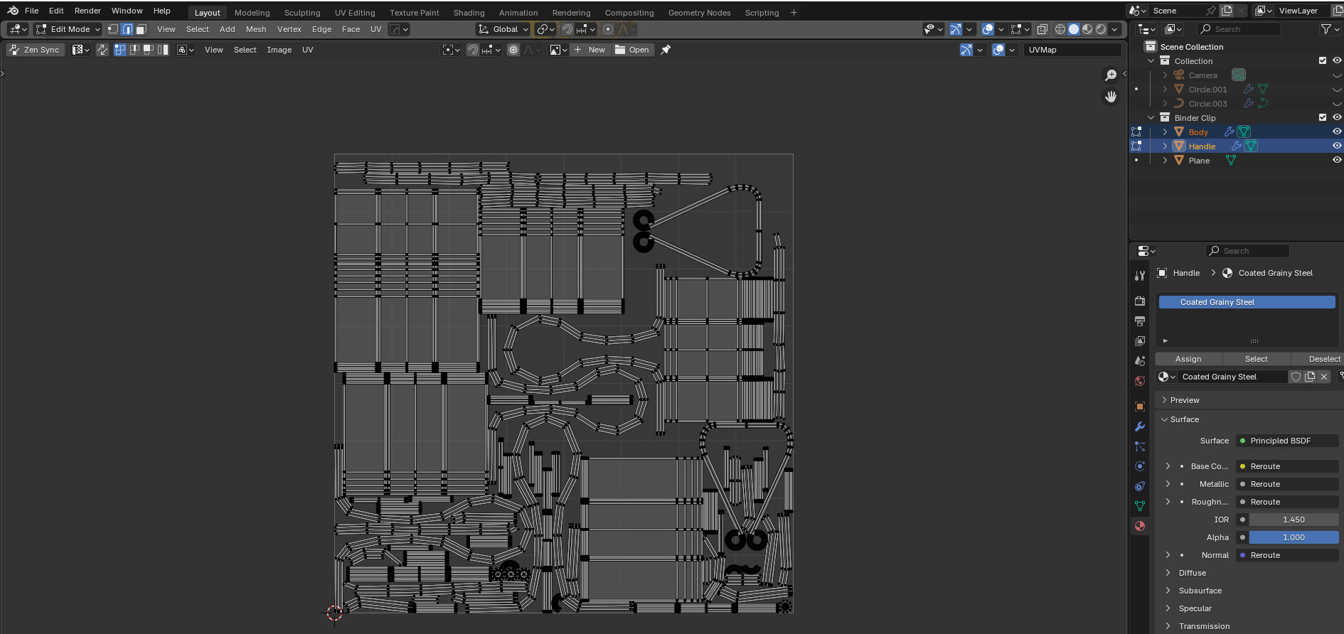 Binder Clip 3d Model Low-poly 3D model_8