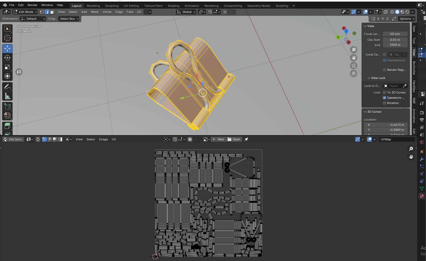 Binder Clip 3d Model Low-poly 3D model_9