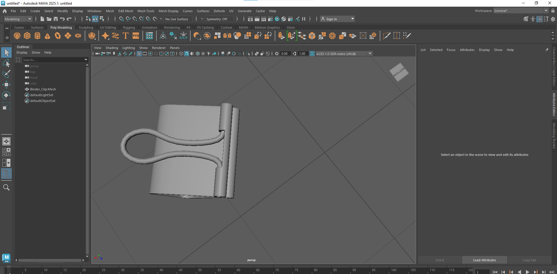 Binder Clip 3d Model Low-poly 3D model_14