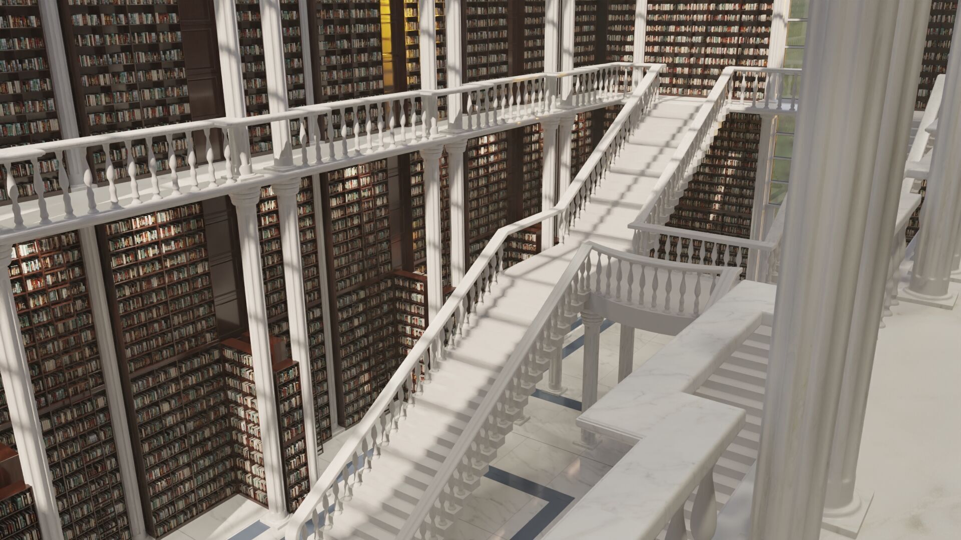 Grand European Library 3D model_5