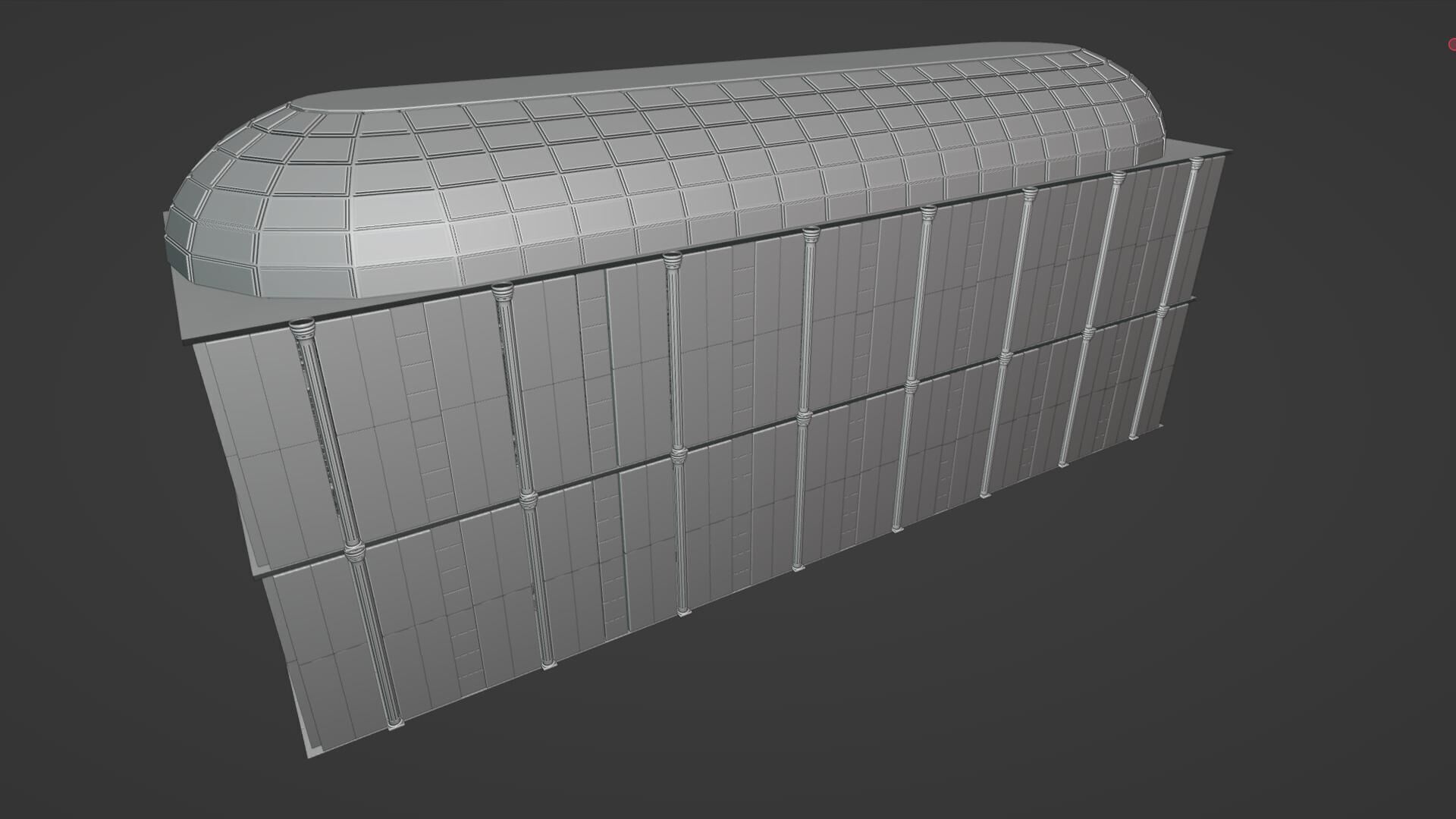 Grand European Library 3D model_13