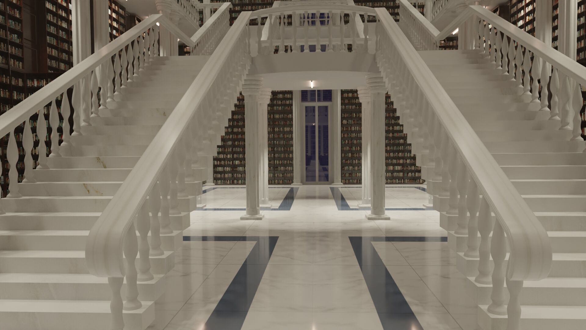 Grand European Library 3D model_9