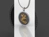 3D Model St George and Dragon Medallion Pendant STL Saint George 3D print model_1