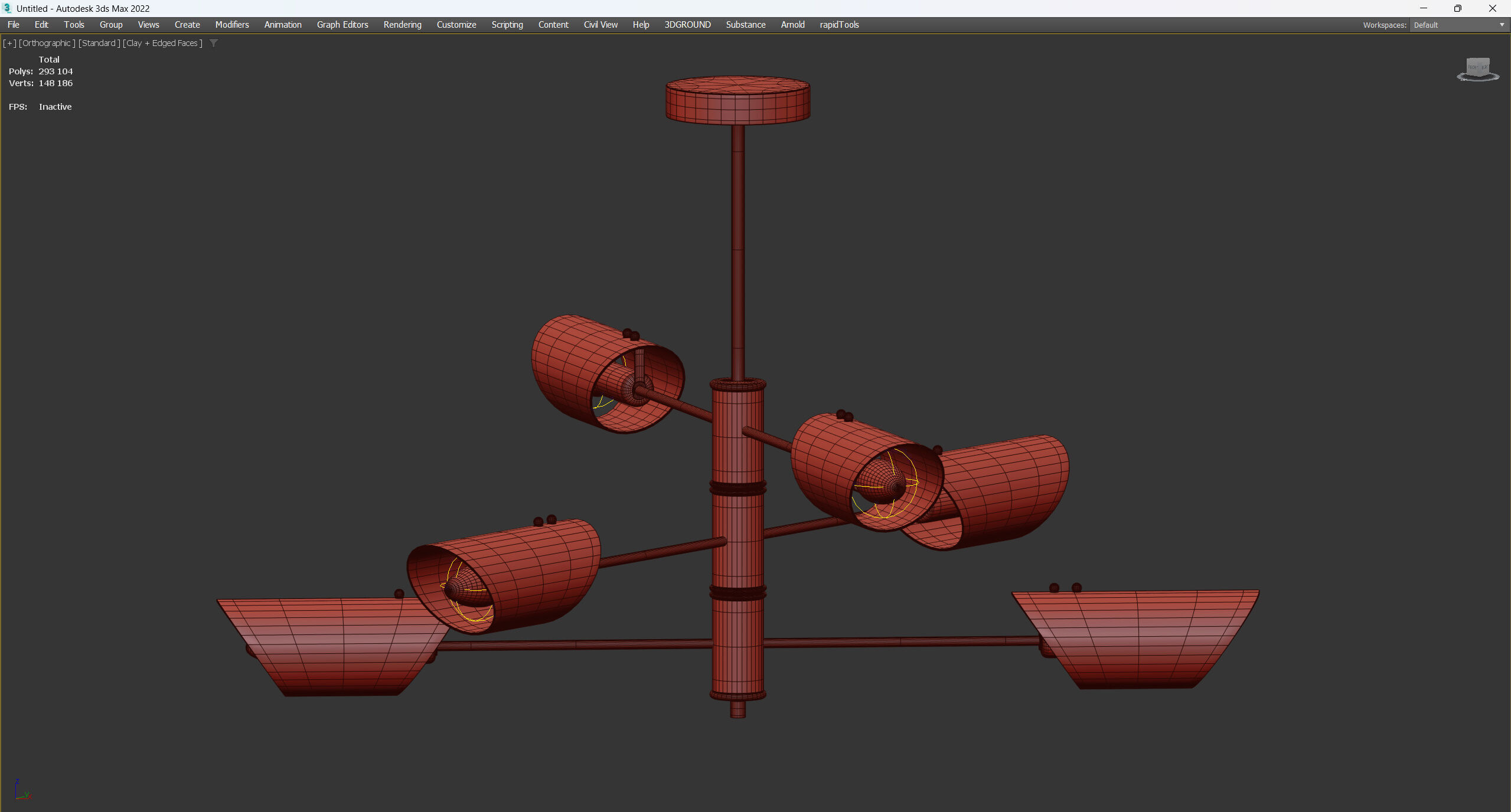  ALDO lamp Low-poly 3D model_3