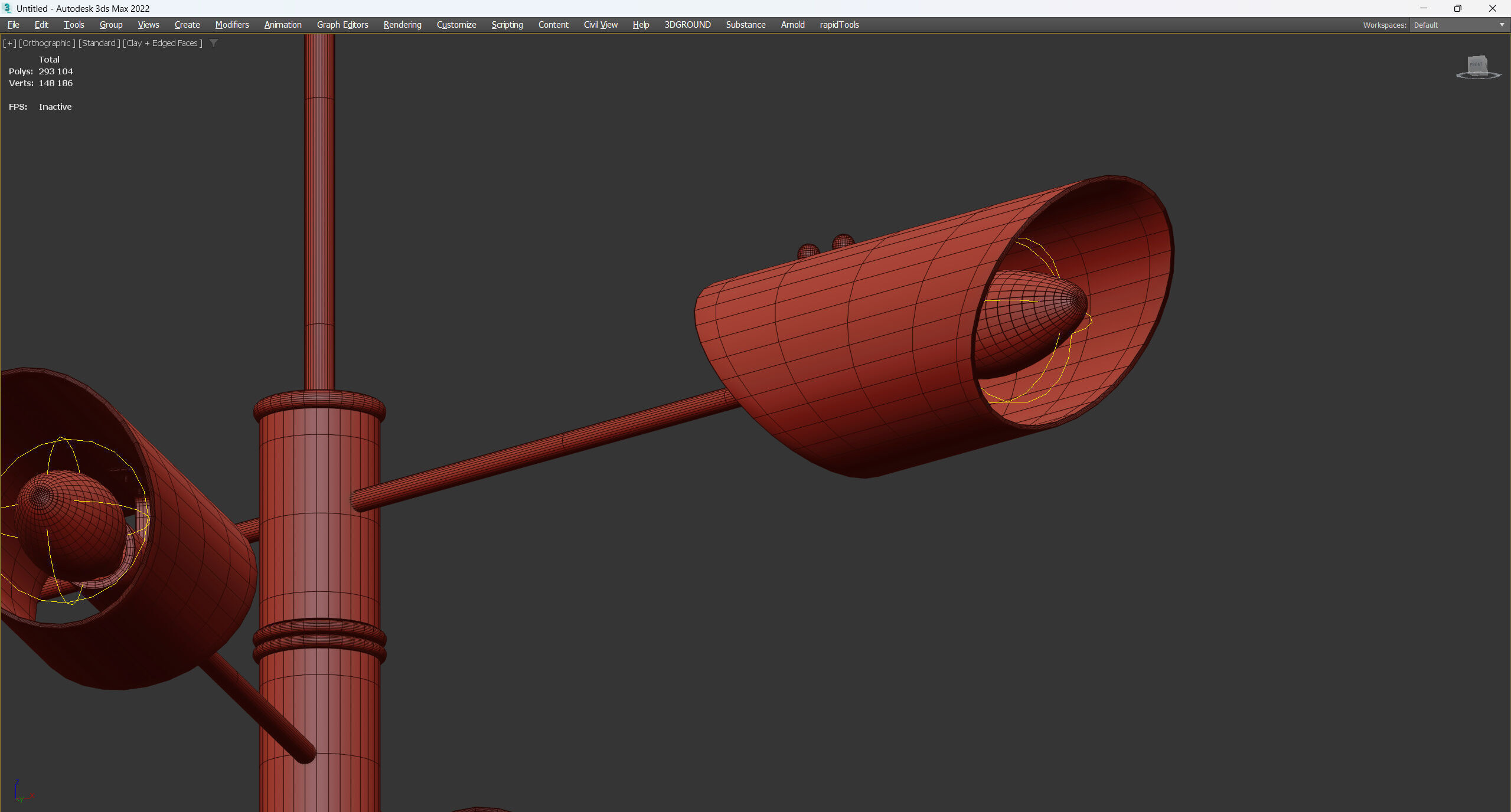  ALDO lamp Low-poly 3D model_4