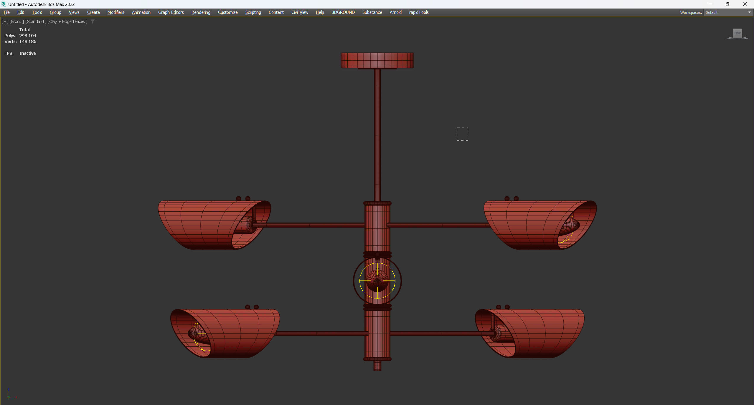  ALDO lamp Low-poly 3D model_2