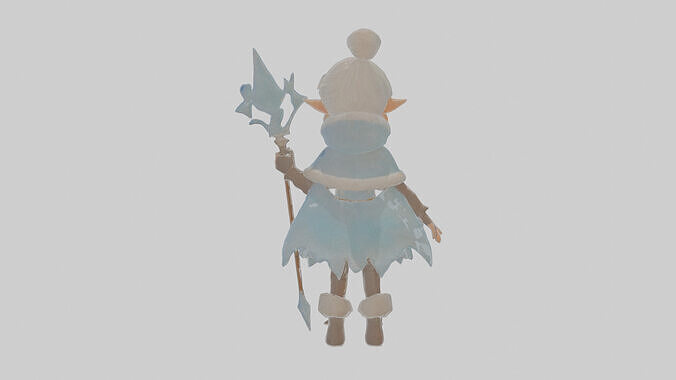 Cartoon Isolde the Infiltrator of Icy Illusions Model Low-poly 3D model