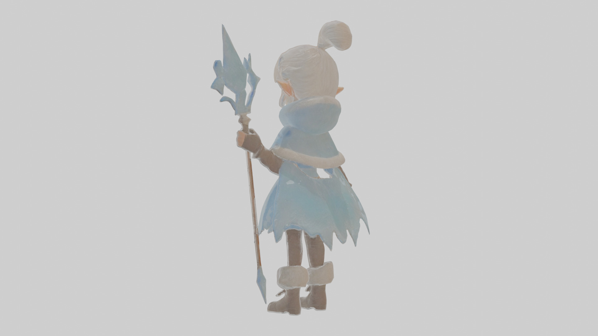 Cartoon Isolde the Infiltrator of Icy Illusions Model Low-poly 3D model_1