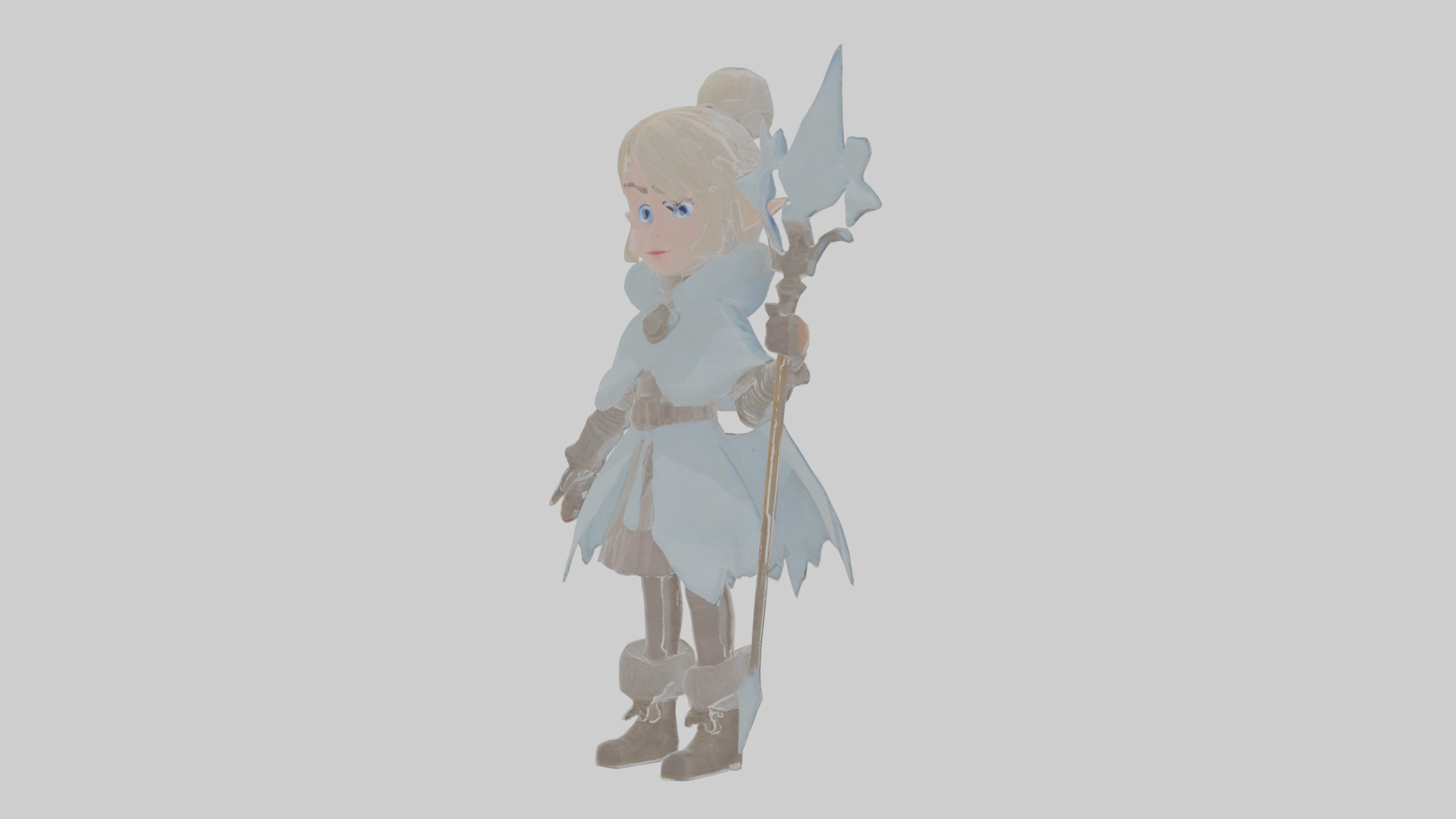 Cartoon Isolde the Infiltrator of Icy Illusions Model Low-poly 3D model_13