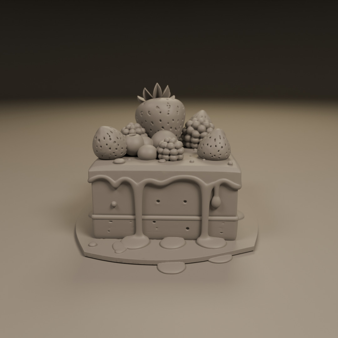 red fruit cake 3D print model_9