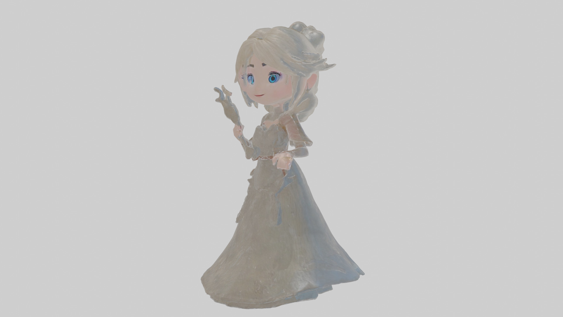 Cartoon Isolde the Inscriber of Icy Images Model Low-poly 3D model_13