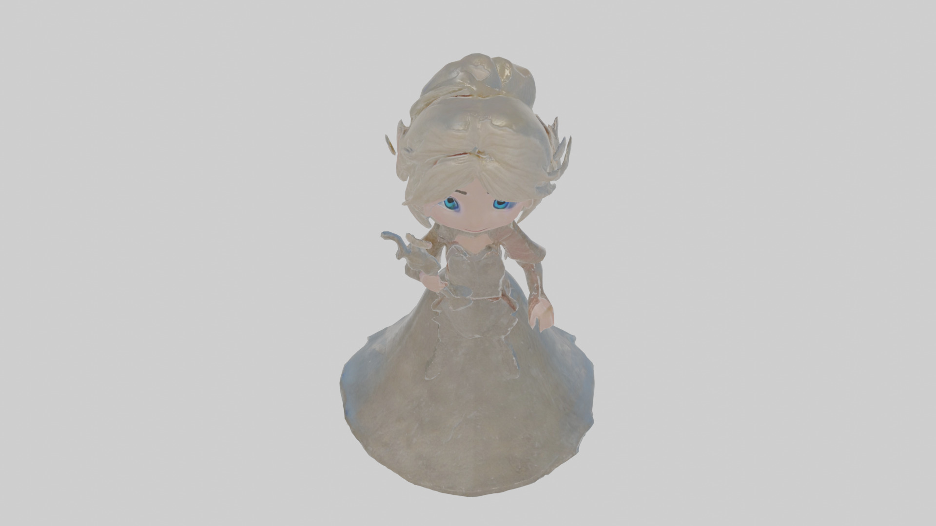 Cartoon Isolde the Inscriber of Icy Images Model Low-poly 3D model_25