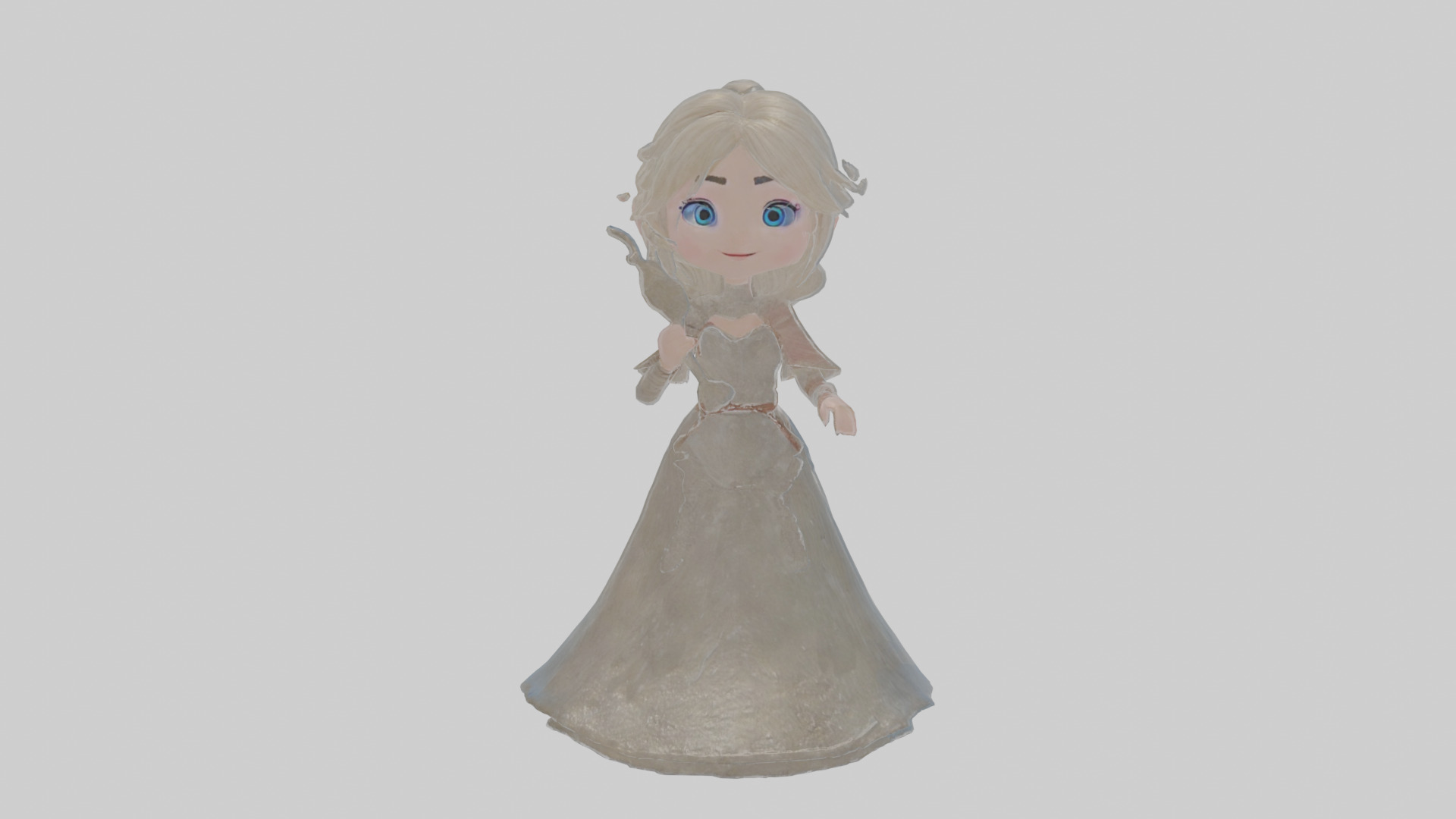 Cartoon Isolde the Inscriber of Icy Images Model Low-poly 3D model_14