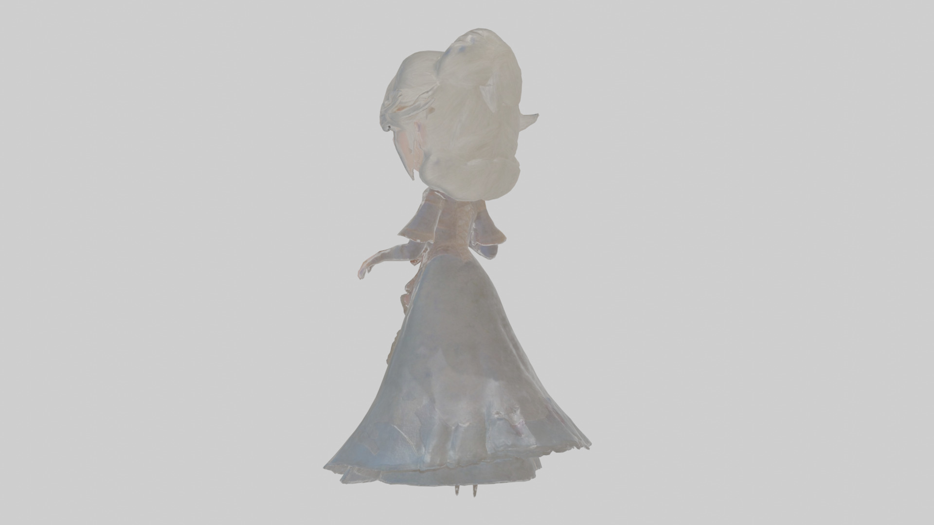 Cartoon Isolde the Inscriber of Icy Images Model Low-poly 3D model_2