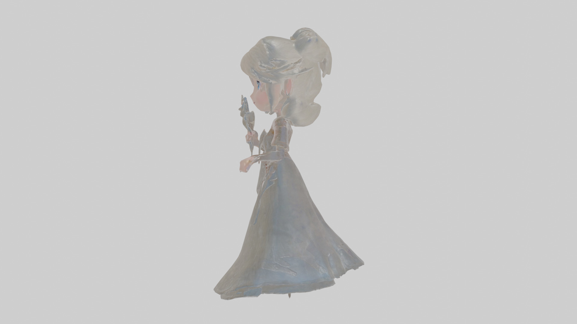 Cartoon Isolde the Inscriber of Icy Images Model Low-poly 3D model_18