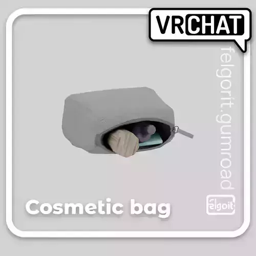 Cosmetic bag 3D Model Low-poly 3D model