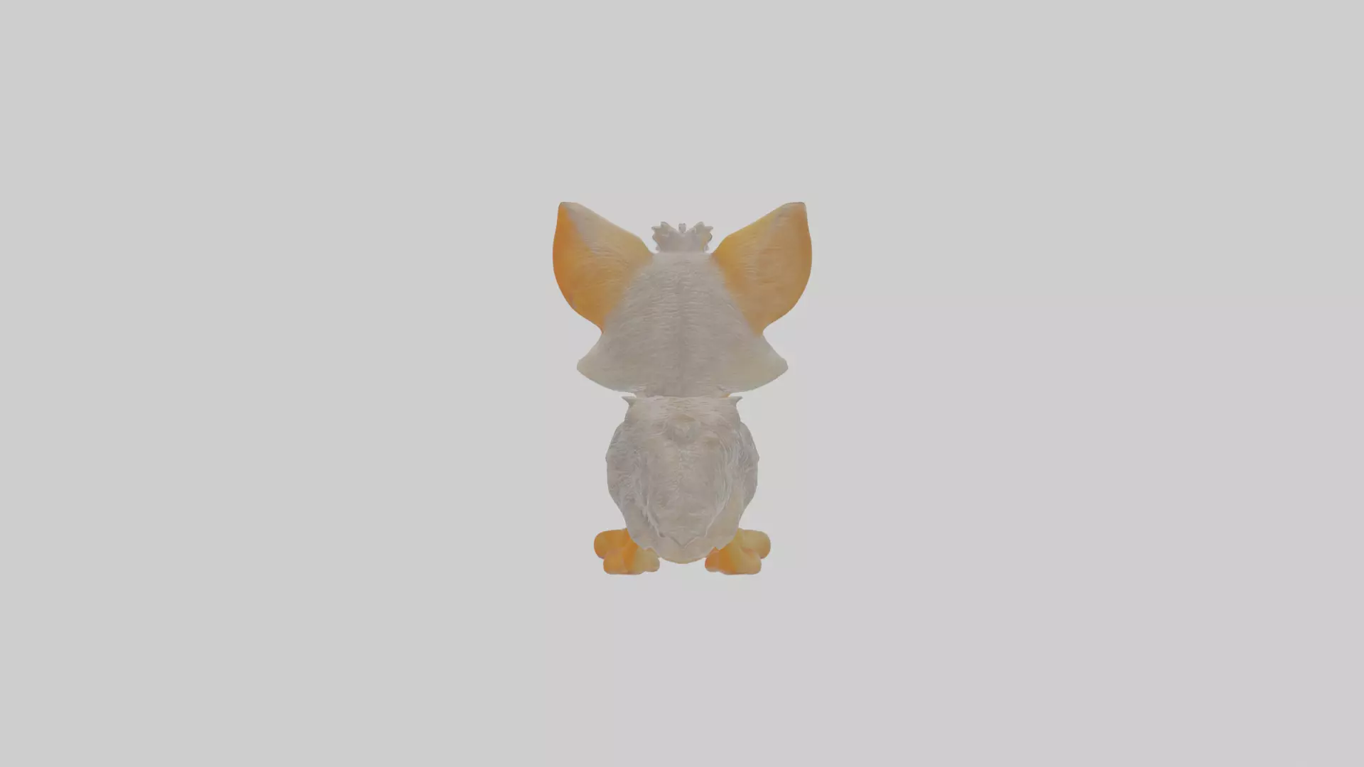 Cartoon Jackal Low-poly 3D model_0