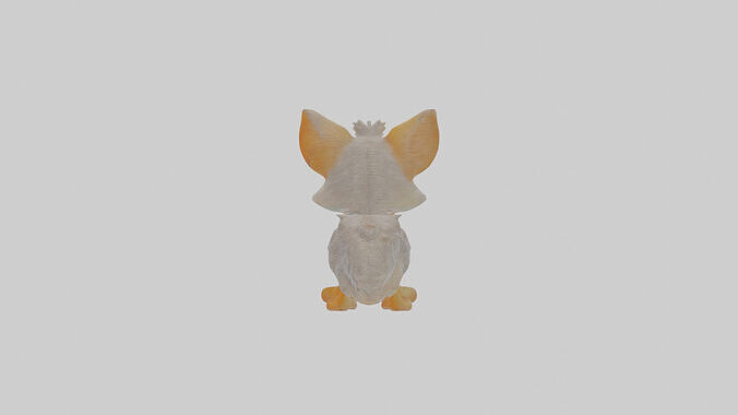 Cartoon Jackal Low-poly 3D model