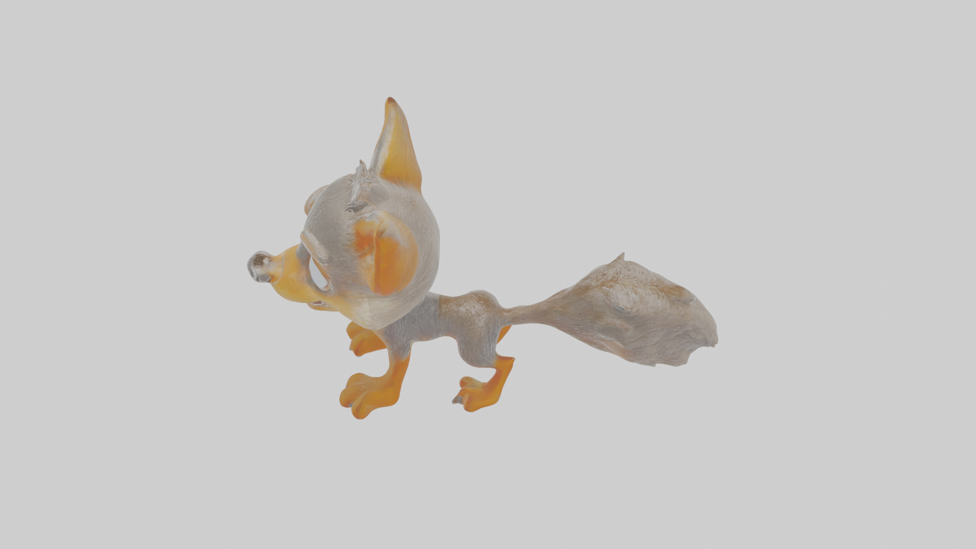 Cartoon Jackal Low-poly 3D model_26