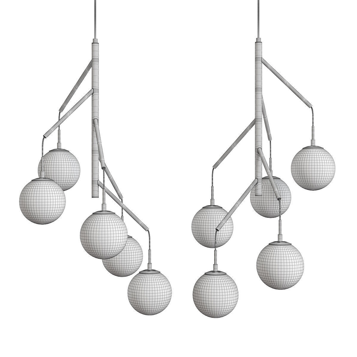 TREE pendant Low-poly 3D model_1